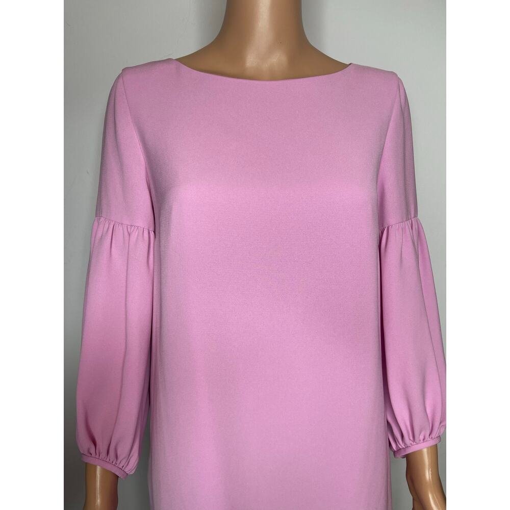 Lafayette 148 NY Karlie Finesse Crepe Shift Dress size S Pink Office Career - Picture 7 of 11
